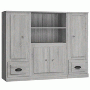 Helloshop26 - Buffet bahut commode armoire meuble de rangement organisateur cuisine salle de séjour salons 3 pcs sonoma bois 02_0037177 - 30002132531 Helloshop26 - Buffet bahut commode armoire meuble de rangement organisateur cuisine salle de séjour salons 3 pcs sonoma bois 02_0037177 - 30002132531