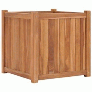 Helloshop26 - Jardinière bac lit surélevé plantes fleurs terrasse jardin 50 x 50 x 50 cm bois de teck solide marron 02_0039232 - 3000218447212 Helloshop26 - Jardinière bac lit surélevé plantes fleurs terrasse jardin 50 x 50 x 50 cm bois de teck solide marron 02_0039232 - 3000218447212