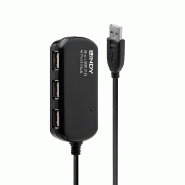 Hub d'extension actif USB 2.0 Lindy Pro - Câble - 4002888427814