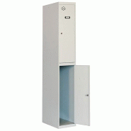 SimonRack Vestiaire Métallique 2 Portes avec Clé, 1800x300x500 mm, Gris - Simonlocker - gris métal 8435104936238