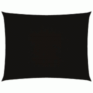 VidaXL Voile de parasol tissu oxford rectangulaire 3,5x5 m noir Modèle Patio Sigma Prime Plus - noir 135765