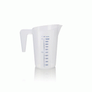 Gobelet gradué, Ø 13 cm, 1 l, avec échelle de 50 ml, polypropylène - Was Germany - 4044925150347 Gobelet gradué, Ø 13 cm, 1 l, avec échelle de 50 ml, polypropylène - Was Germany - 4044925150347