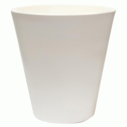 WellHome - Pot de fleurs en polyéthylène blanc 40x40 cm - blanc plastique PLS016