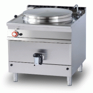 Braisière à gaz à pot direct avec cuve en acier inoxydable 140 LT. Structure en acier inoxydable. Dimensions 80x90 h 90 cm. Modèle PD150-98G - 2055