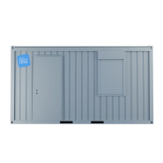 Bungalow de chantier 20 pieds avec sanitaire - bureau intégré - modèle Cougnaud ou Algeco_1