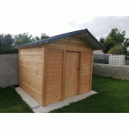 Cabane de jardin en bois Douglas - DIV001 - Structure solide et toiture en acier