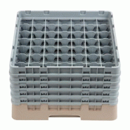 Cambro Panier de lavage pour verres beige avec 49 compartiments hauteur max. De verre 25,7cm. Ce panier à verres offre - 0099511600885