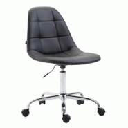 CLP Fauteuil de bureau Reims Similicuir Noir - noir polyester 192485201 CLP Fauteuil de bureau Reims Similicuir Noir - noir polyester 192485201