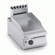 Cuistance Plancha gaz professionnelle – plaque lisse inox, facile à nettoyer, compatible GN/GPL - gris inox 4PLP700G