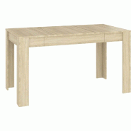 Décoshop26 - Table de salle à manger design moderne 140 x 74,5 x 76 cm bois d'ingénierie couleur chêne DEC036848 - Bois massif 3000261432562
