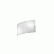 Gea Luce Michela Grande Applique 35X10Cm Blanc Brillant 2Xe14, Verre Bombé Et Base Chromée, Max 2X28W, Applique Élégante - blanc 8000000049841