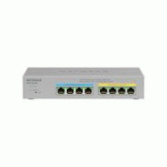 NETGEAR MS108TUP Non-géré L2 2.5G Ethernet (100/1000/2500) Connexion Ethernet, supportant l'alimentation via ce port (PoE) Gris