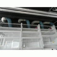 Pose tuyauterie ventilation plastique