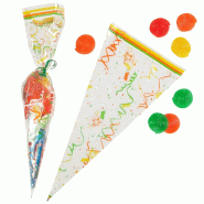 Sachet triangulaire polypropylène transparent 20x39,5cm - par 100