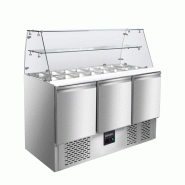 Vaiotec Saladier EASYLINE à 3 niveaux avec plateau carré en verre, 1365 x 700 mm - 10020 Vaiotec Saladier EASYLINE à 3 niveaux avec plateau carré en verre, 1365 x 700 mm - 10020