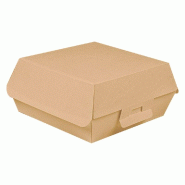 Boîte hamburger carton ondulé THE PACK nano micro 17,6x16,8x7,8cm - par 50
