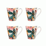 Coffret de 6 mugs Taiana 31 cl - Décoré Rond Porcelaine Table Passion 12.5x8.8 cm - multicolore porcelaine 3106232313127 Coffret de 6 mugs Taiana 31 cl - Décoré Rond Porcelaine Table Passion 12.5x8.8 cm - multicolore porcelaine 3106232313127