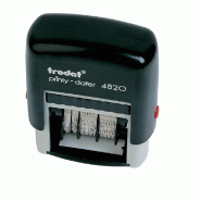 Dateur automatique Printy 4820 - Caractère 4mm - Jour, Mois, Année - Plaque 27x4mm - Noir et Blanc
