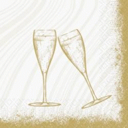 DUNI - Serviette ouate 33x33cm 3 plis Sparkly Cheers Blanc 10x50 = 500 pièces - blanc papier 211613 DUNI - Serviette ouate 33x33cm 3 plis Sparkly Cheers Blanc 10x50 = 500 pièces - blanc papier 211613