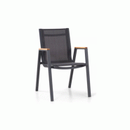 Fauteuil de jardin en aluminium malibu gris – MTF – aluminium – 3exn0039