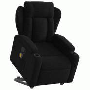 Fauteuil de massage inclinable Noir Tissu Modèle Jerlonara - 8721012169845