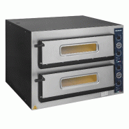 GastroHero Four à pizza PROFI 4+4x30 cm - inox POEZX4-30