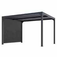 HABRITA pergola bioclimatique 10.8m² gris anthracite per3630rbi - gris 3760161079020