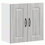 Helloshop26 - Armoire murale de cuisine Kalmar rangement pratique 60 x 31 x 60 cm en bois d'ingénierie sonoma gris 02_0049988 - gris Bois massif 3000