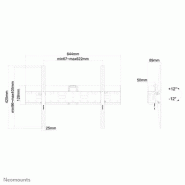 Neomounts LFD-W2640MP Support pour écran mural 37-75" - inclinable