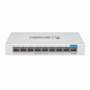 PoE+ Switch 9 Commutateur Gigabit 9 ports avec 8 ports PoE+ et budget énergétique de 120 W