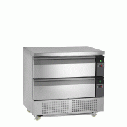 Soubassement réfrigéré UD2-2  Uni-Tiroir GN2/1 pces Inox TEFCOLD
