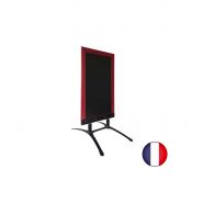 Stop trottoirs - interface plv - avec cadre bois sur piétement design dimensions 128 cm x 65 cm