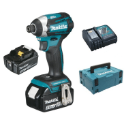 Visseuse à chocs 18v + 2 batteries 5ah + chargeur + coffret makpac - MAKITA - dtd154rtj - 714649 Visseuse à chocs 18v + 2 batteries 5ah + chargeur + coffret makpac - MAKITA - dtd154rtj - 714649