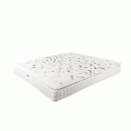 AC ANGEL CERDA Angel Cerdá Matelas hybride en latex naturel avec ressorts ensachés indépendants 7 zones 160x200 7231C 160 x 200 x 26 - blanc Mousse