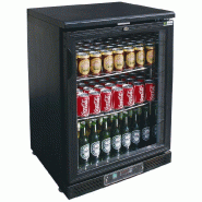 Arrière-bar réfrigéré noir 1 porte vitrée battante avec volume 151 ... - PC1B