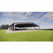 Bâtiment métallique ou manège équestre 20 x 40m - CHARP03 - charpente métallique modulaire et résistante