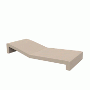 Chaise longue design JUT - écru