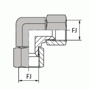 Coudes - 90° femelle tournant JIC X femelle tournant JIC - 1/2' , 11.12