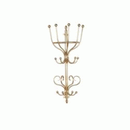 Décoshop26 - Porte-manteau mural moderne en métal or avec 9 crochets doubles MED05024 - 3000308169000 Décoshop26 - Porte-manteau mural moderne en métal or avec 9 crochets doubles MED05024 - 3000308169000