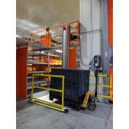 Élévateur mezzanine hydraulique - flux logistiques intérieur/extérieur -  DHOLLANDIA DH-VZK