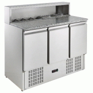 GastroHero Table à pizza ECO 1365 - inox PSH903