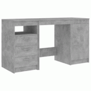 Helloshop26 - Bureau table poste de travail meuble d'ordinateur informatique étude 140 x 50 x 76 cm bois d'ingénierie gris 02_0023844 - 3000214547152 Helloshop26 - Bureau table poste de travail meuble d'ordinateur informatique étude 140 x 50 x 76 cm bois d'ingénierie gris 02_0023844 - 3000214547152