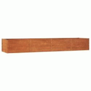 Helloshop26 - Jardinière bac lit surélevé plantes fleurs terrasse jardin de jardin rouillé 320 x 80 x 45 cm acier corten marron 02_0039872 - 30002 Helloshop26 - Jardinière bac lit surélevé plantes fleurs terrasse jardin de jardin rouillé 320 x 80 x 45 cm acier corten marron 02_0039872 - 30002