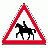 Panneau A15c - cavaliers