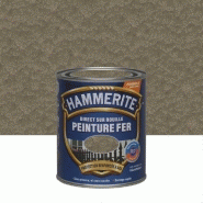 Peinture fer extérieur direct sur rouille HAMMERITE bronze martelé 0.25 l