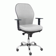 Piqueras y Crespo Silla Jorquera respaldo bali gris claro asiento bali gris claro base cromada y ruedas parqué - gris multi-matériau 15SB40B40B10CCRRP Piqueras y Crespo Silla Jorquera respaldo bali gris claro asiento bali gris claro base cromada y ruedas parqué - gris multi-matériau 15SB40B40B10CCRRP