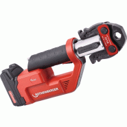 Presse à  accu ROMAX Compact TT jeu de mâchoires de press. SV, 1x2Ah, EU, 15-22-28 mm coffret en plastique ROTHENBERGER Presse à  accu ROMAX Compact TT jeu de mâchoires de press. SV, 1x2Ah, EU, 15-22-28 mm coffret en plastique ROTHENBERGER