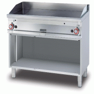 Redcook Friteuse à gaz lisse deux zones de cuisson sur compartiment ouvert. Structure en acier inoxydable. Dimensions 120x70,5 h 90 cm. Modèle FTL-7