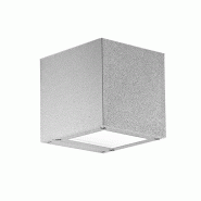ROSSINI ILLUMINAZIONE Applique Led Argent 4,5W Émission Carrée Unique Ip65 3000K Gris - Éclairage Mural Extérieur En Aluminium Moulé Sous Pressio