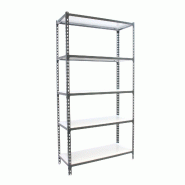 SimonRack Rayonnage métallique, 2000x1200x400 mm, 5 niveaux, tablette métallique, 200 kg au point de flexion, Antracite/Blanc - Simonclick - métal